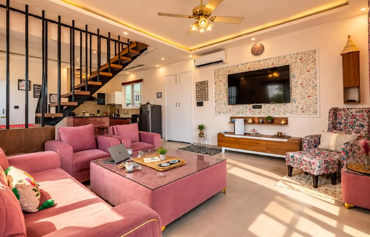Musk Rose Villa living room