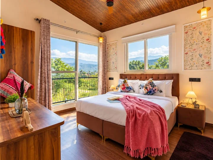 Musk Rose · First king bedroom and balcony