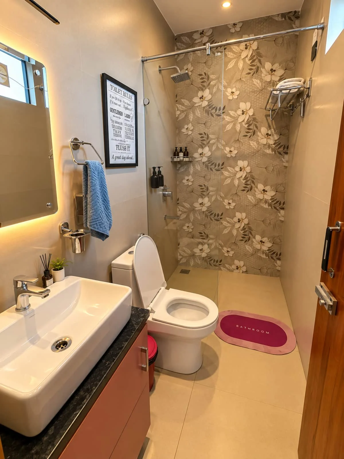 Musk Rose · Bedroom 2 · attached washroom